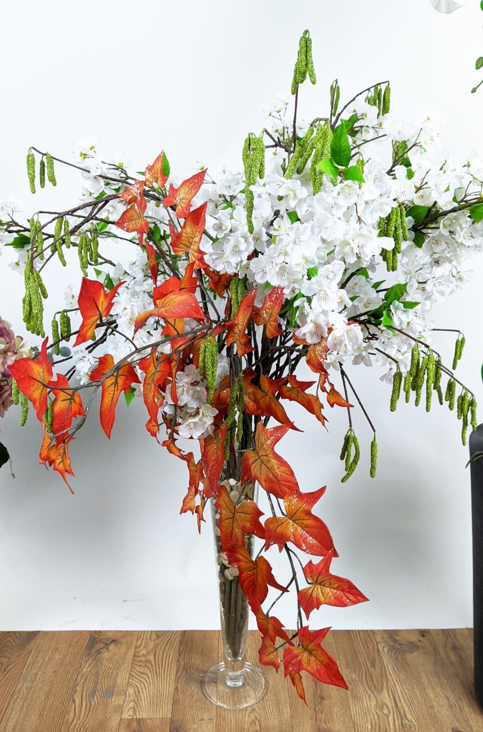 FAUX FLORAL DISPLAYS, a collection of three, each differing, 164cm H approx at tallest. (3) - Image 4 of 6