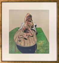 FRANCIS BACON, Portrait of Henrietta Moraes, off set lithograph 1966, printed by Maeght, 33cm x