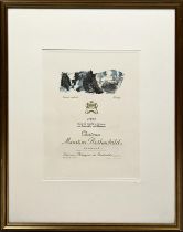CHATEAU MOUTON ROTHSCHILD, 'Per Kirkeby 1992', lithograph in colours on Arches paper, 35cm x 26cm,