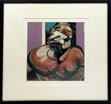 FRANCIS BACON, 'Portrait of George Dyer Talking - 1966' lithograph, 35cm x 33cm, framed (