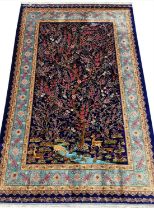 FINE QUM DESIGN RUG, 225cm x 150cm, tree of life.