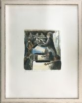 JANE CORSELLIS, NEAC, RWS, RCA (B.1940), 'The conductor at the ENO', lithograph, 64cm x 47cm, signed