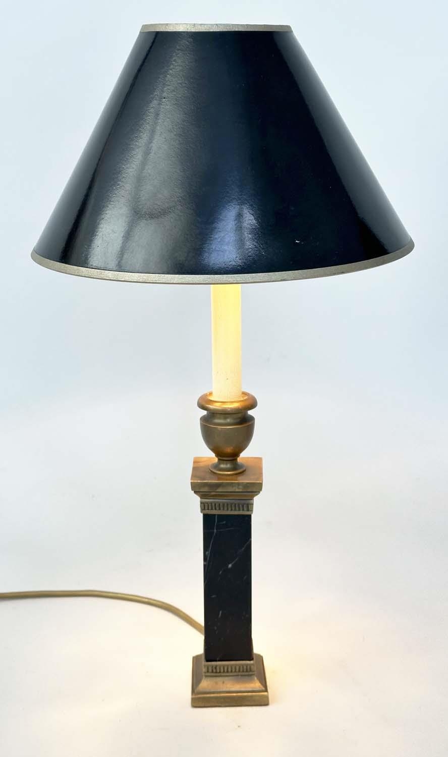 TABLE LAMPS BY BESSELINK AND JONES, a pair, marble and gilt metal mounted of square section column- - Image 15 of 23