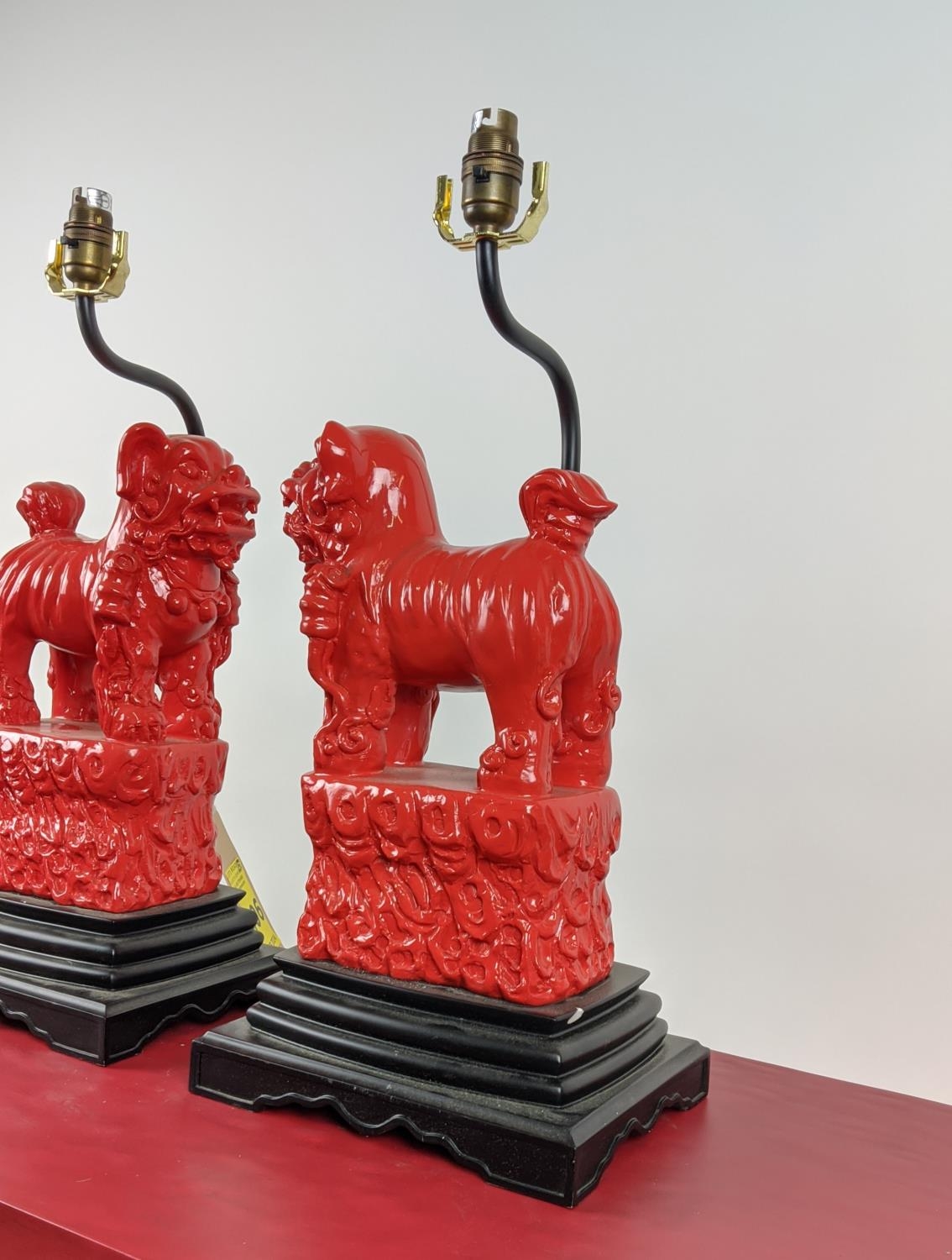 PAOLO MOSCHINO FOO FOO TABLE LAMPS, a pair, 52cm H. (2) - Image 6 of 11