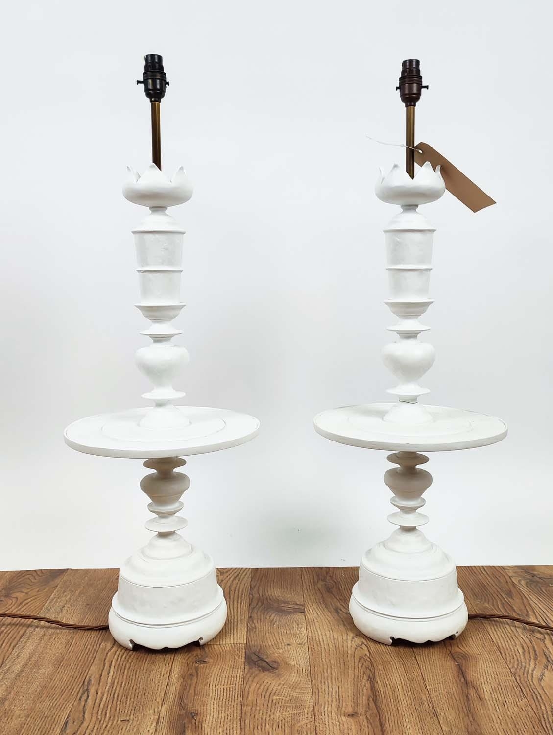 JULIAN CHICHESTER KATHRYN'S CANDLESTICKS LAMPS, a pair, 83cm H. (2) - Image 3 of 14