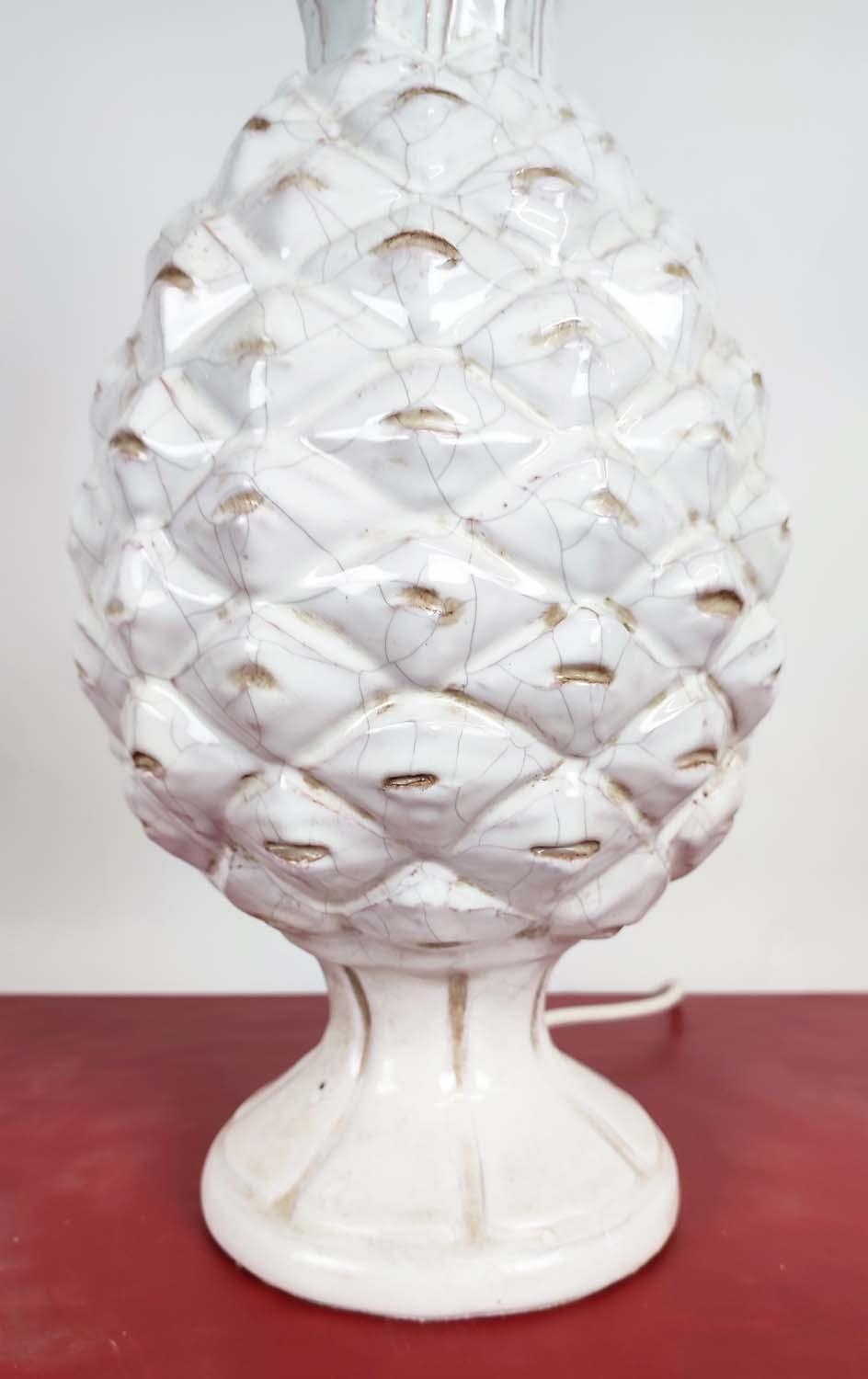 PAOLO MOSCHINO CERAMIC PINEAPPLE TABLE LAMP, 53.5cm H. - Image 4 of 14