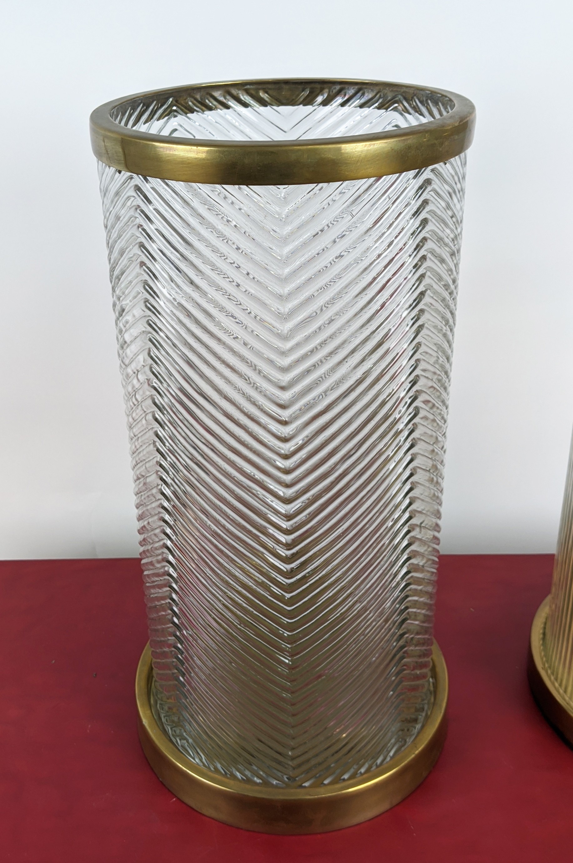 EICHHOLTZ HURRICANE LANTERNS, a pair, 23cm diam x 43.5cm H. (2) - Image 6 of 14