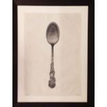 PAOLO MOSCHINO KITCHEN SPOON PRINT, 98cm x 72.5cm, framed and glazed.