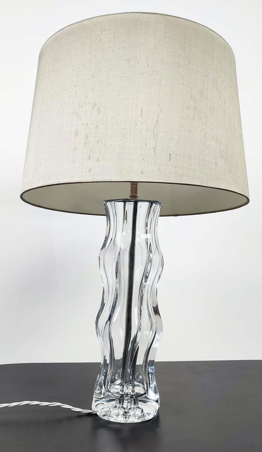 VAUGHAN TABLE LAMPS, a pair, glass with shades. (2) - Image 15 of 20