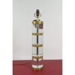 PAOLO MOSCHINO WYATT TABLE LAMP, perspex and gilt metal, 54cm H.