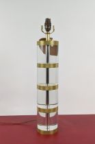 PAOLO MOSCHINO WYATT TABLE LAMP, perspex and gilt metal, 54cm H.