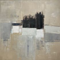 SOFIA PETROPOULOU (1964), 'Abstract', oil on canvas, 160cm x 160cm, signed verso.