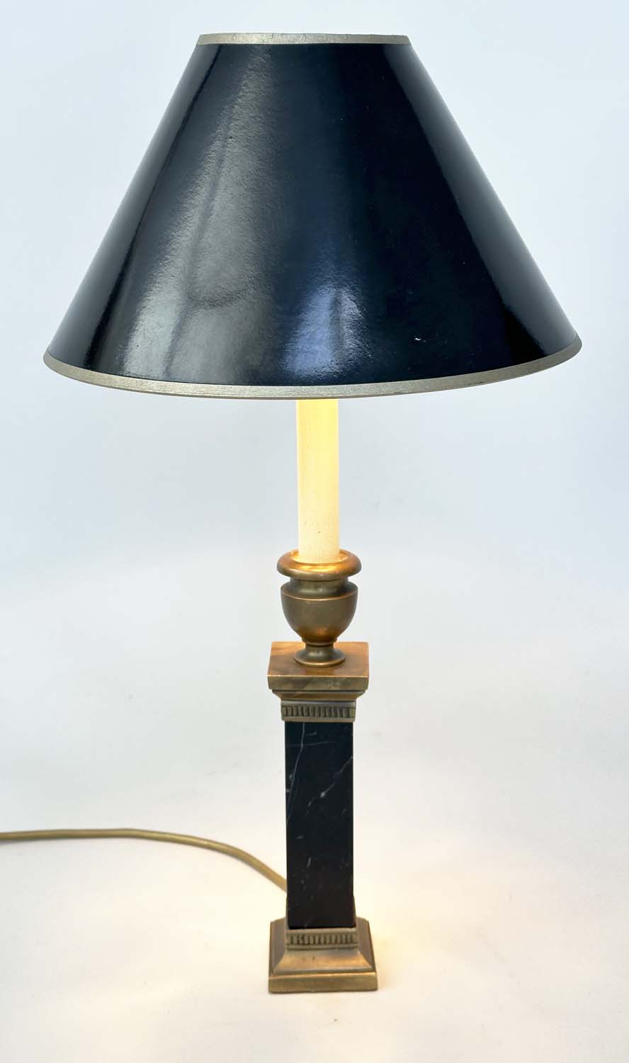 TABLE LAMPS BY BESSELINK AND JONES, a pair, marble and gilt metal mounted of square section column- - Image 17 of 23
