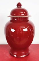 PAOLO MOSCHINO OXBLOOD GINGER JAR, 51cm H approx.