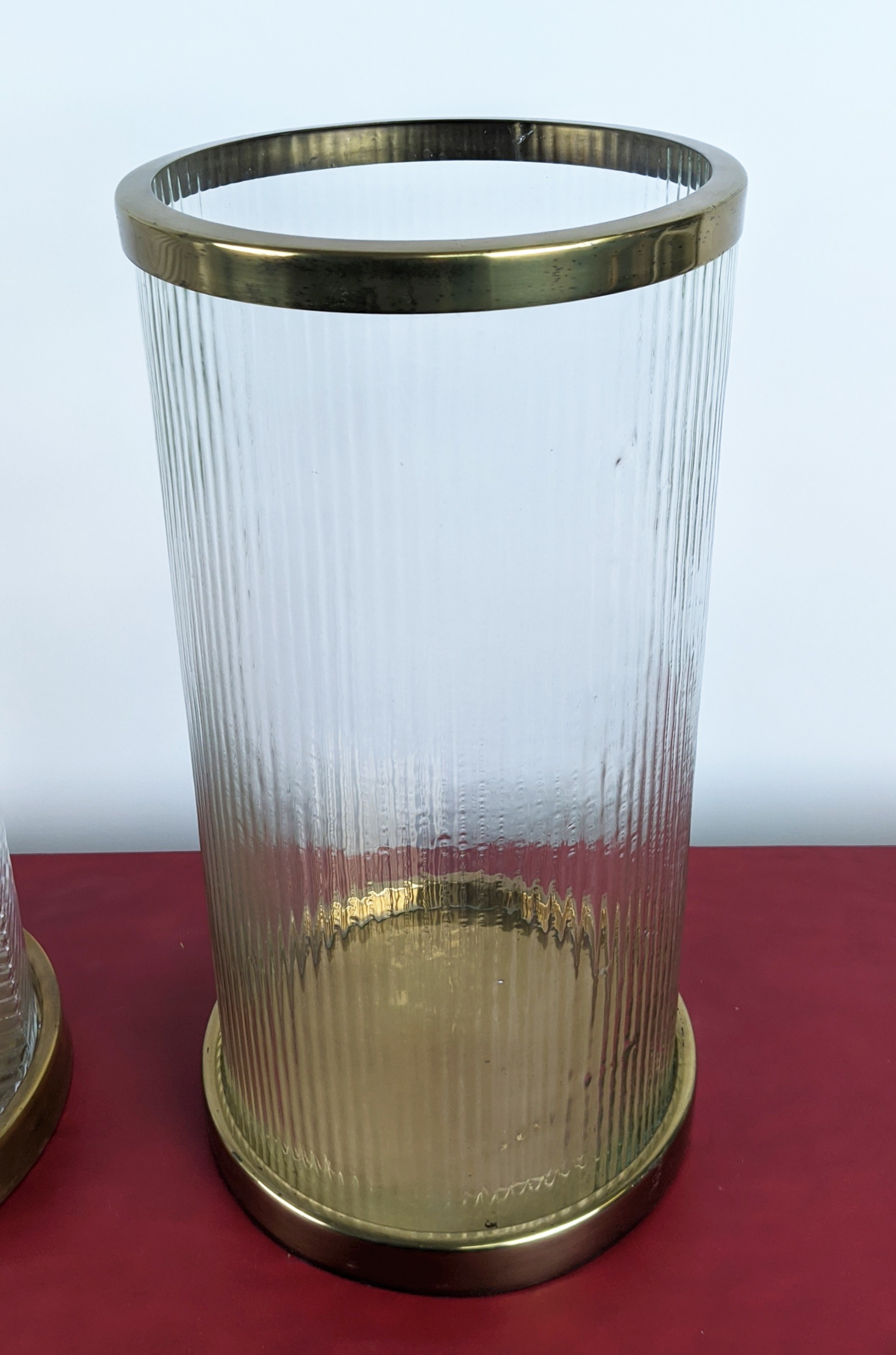 EICHHOLTZ HURRICANE LANTERNS, a pair, 23cm diam x 43.5cm H. (2) - Image 9 of 14