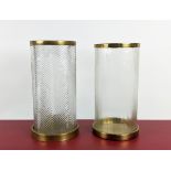 EICHHOLTZ HURRICANE LANTERNS, a pair, 23cm diam x 43.5cm H. (2)