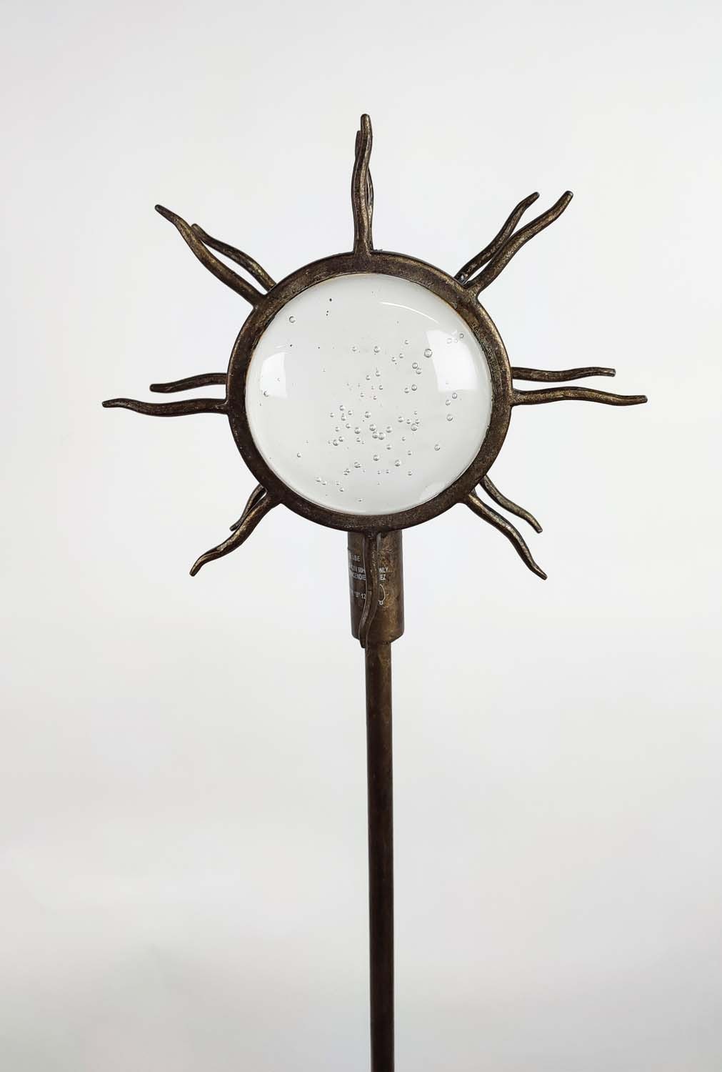 PAOLO MOSCHINO SUNBURST FLOOR LAMPS, a pair, 147cm H. (2) - Image 6 of 14