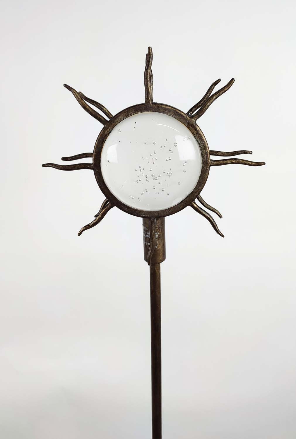 PAOLO MOSCHINO SUNBURST FLOOR LAMPS, a pair, 147cm H. (2) - Image 8 of 14