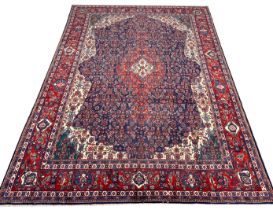 FINE PERSIAN TABRIZ HERATI DESIGN CARPET, 315cm x 222cm.