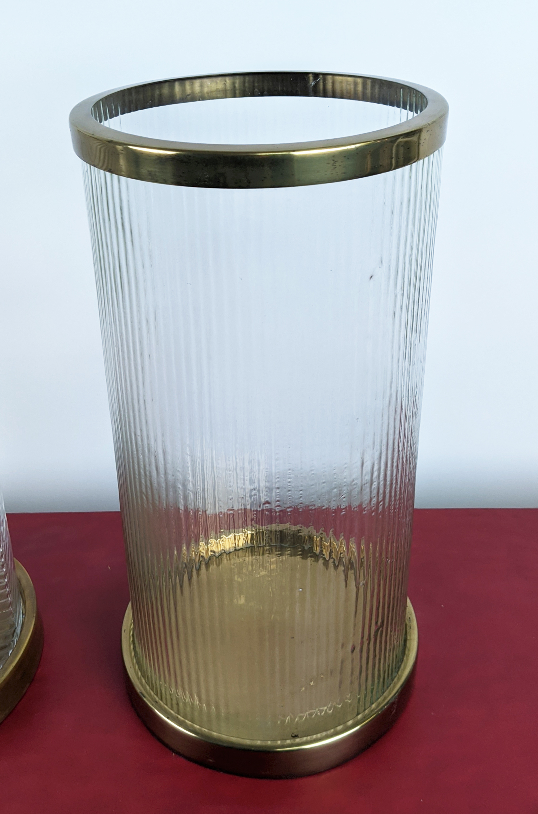 EICHHOLTZ HURRICANE LANTERNS, a pair, 23cm diam x 43.5cm H. (2) - Image 11 of 14