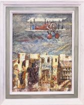 LUCIEN DULFAN (Russian b. 1942), 'Florence Dream', oil on canvas, 50cm x 39cm, framed.