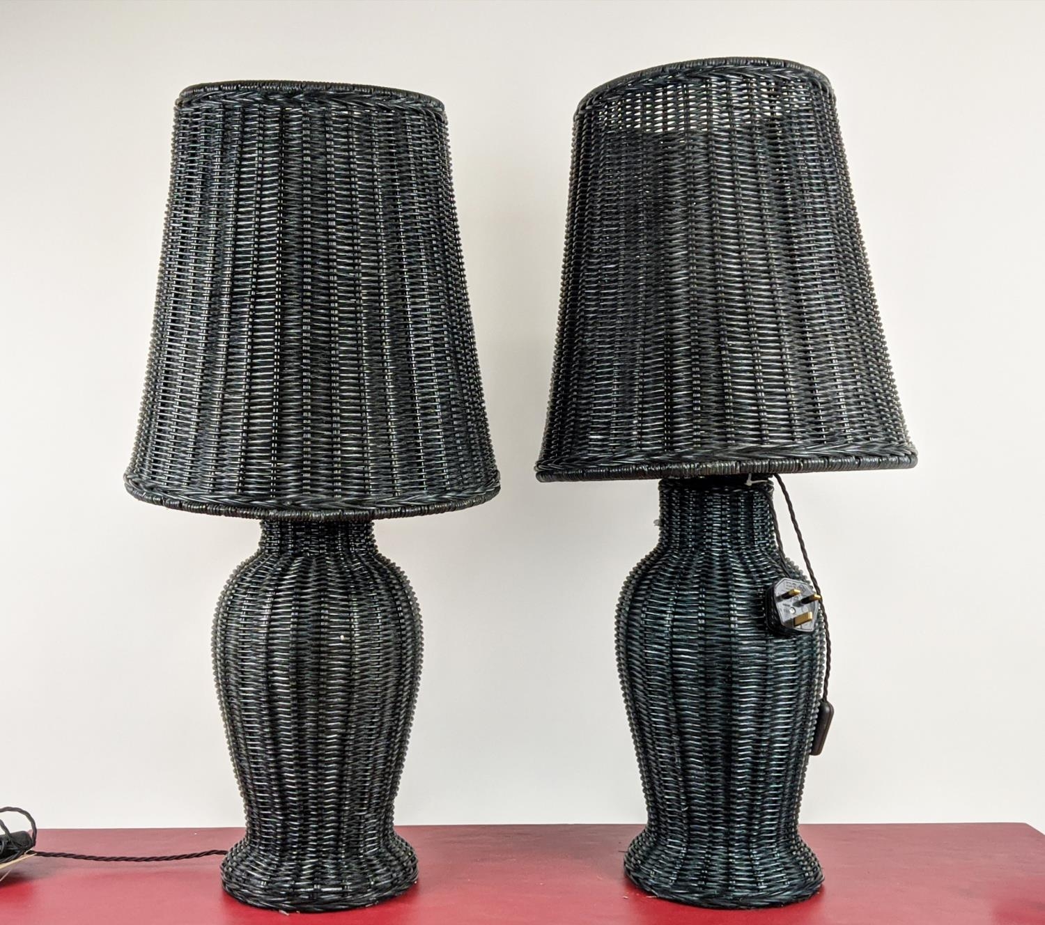 PAOLO MOSCHINO NOVA TABLE LAMPS, a pair, with shades, 82cm H. (2) - Image 2 of 14