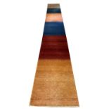 CONTEMPORARY GABBEH RUNNER, 630cm x 77cm.