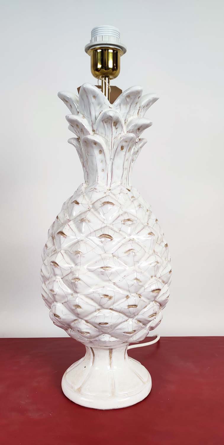 PAOLO MOSCHINO CERAMIC PINEAPPLE TABLE LAMP, 53.5cm H.