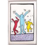 ATTRIBUTED TO KEITH HARING (1958-1990), Untitled No. 7', watercolour on paper, signed K Haring, 31.