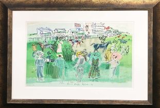 RAOUL DUFY, 'Epsom, 39', lithograph, 40cm x 51cm, signed in the plate, framed.