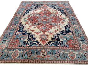 FINE PERSIAN SERAPI DESIGN CARPET, 345cm x 275cm.