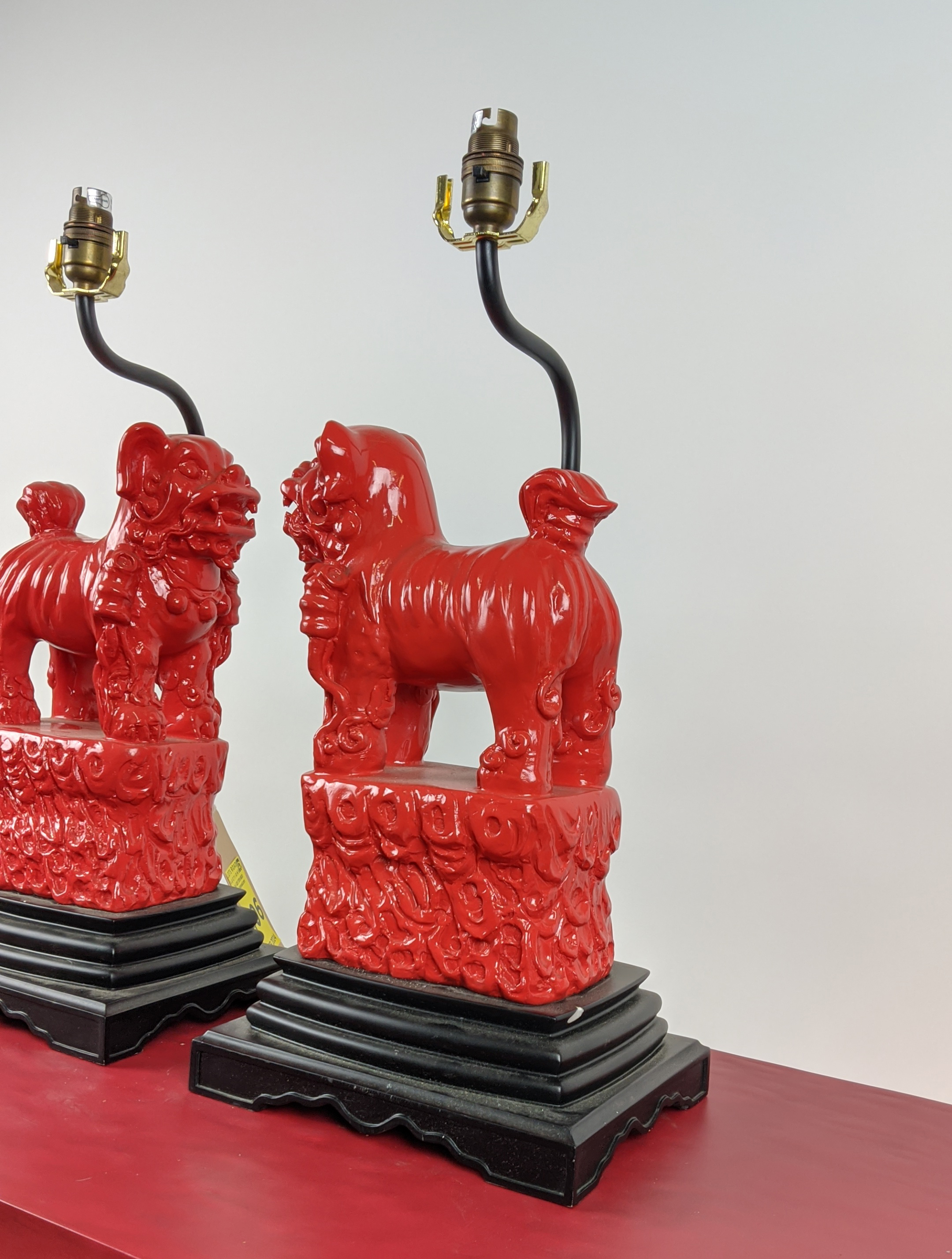 PAOLO MOSCHINO FOO FOO TABLE LAMPS, a pair, 52cm H. (2) - Image 8 of 11