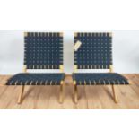 CARL HANSEN & SON CUBA CHAIRS, a pair, by Morten Gottler, 55cm W. (2)