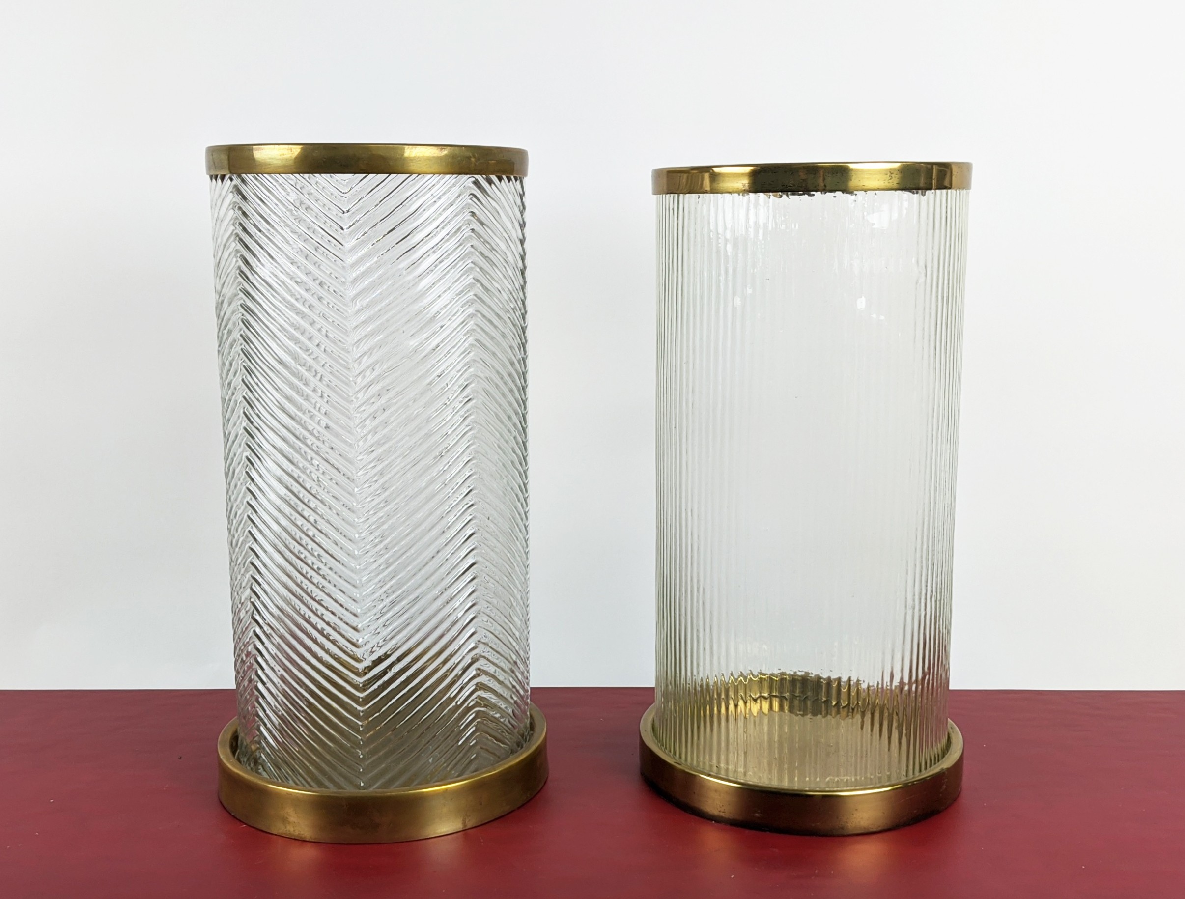 EICHHOLTZ HURRICANE LANTERNS, a pair, 23cm diam x 43.5cm H. (2) - Image 2 of 14