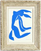 HENRI MATISSE, Blue nude – Le Chevelure, original lithograph from the 1954 edition after Matisse cut