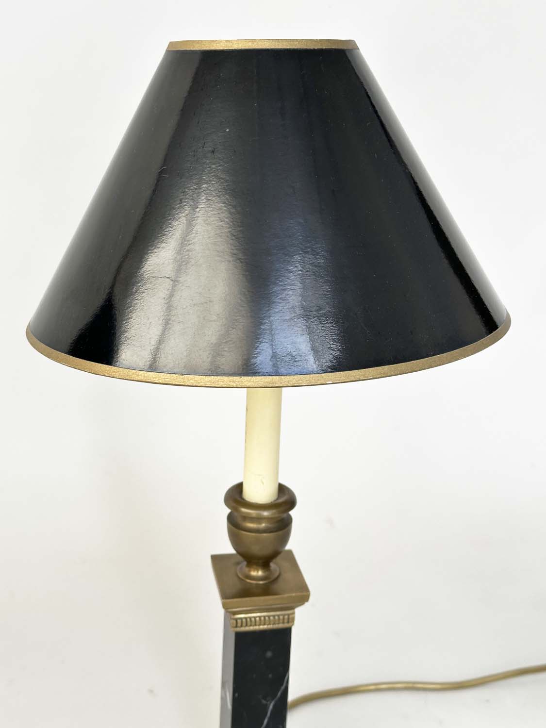 TABLE LAMPS BY BESSELINK AND JONES, a pair, marble and gilt metal mounted of square section column- - Image 23 of 23