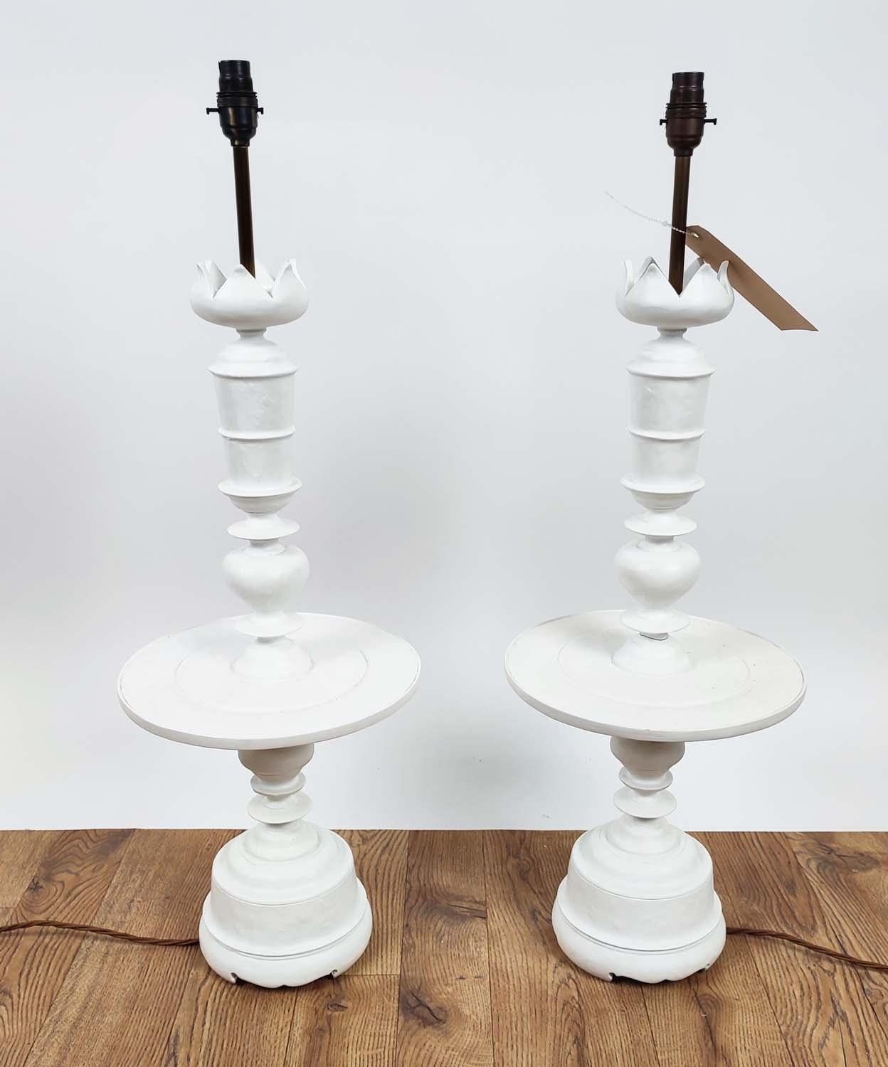 JULIAN CHICHESTER KATHRYN'S CANDLESTICKS LAMPS, a pair, 83cm H. (2) - Image 2 of 14