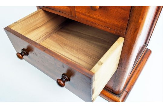 MINIATURE CHEST, 31.5cm W x 34cm H x 26cm D Victorian with four drawers. - Image 12 of 23