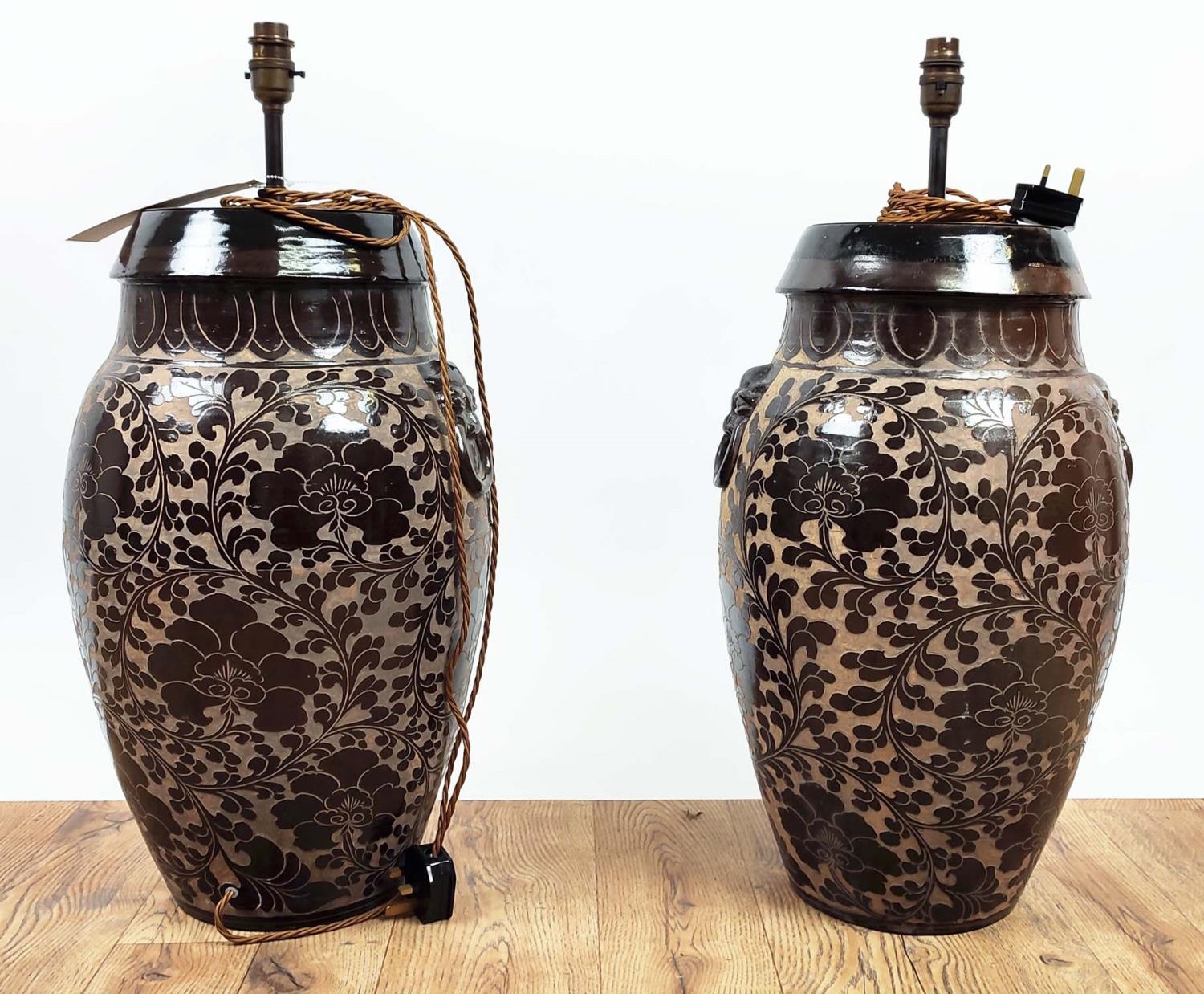 PAOLO MOSCHINO TABLE LAMPS, a pair, Chinese style ceramic, 64cm H. (2) - Image 3 of 14
