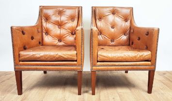 LINLEY NELSON CHAIRS, a pair, 59.5cm W each approx. (2)