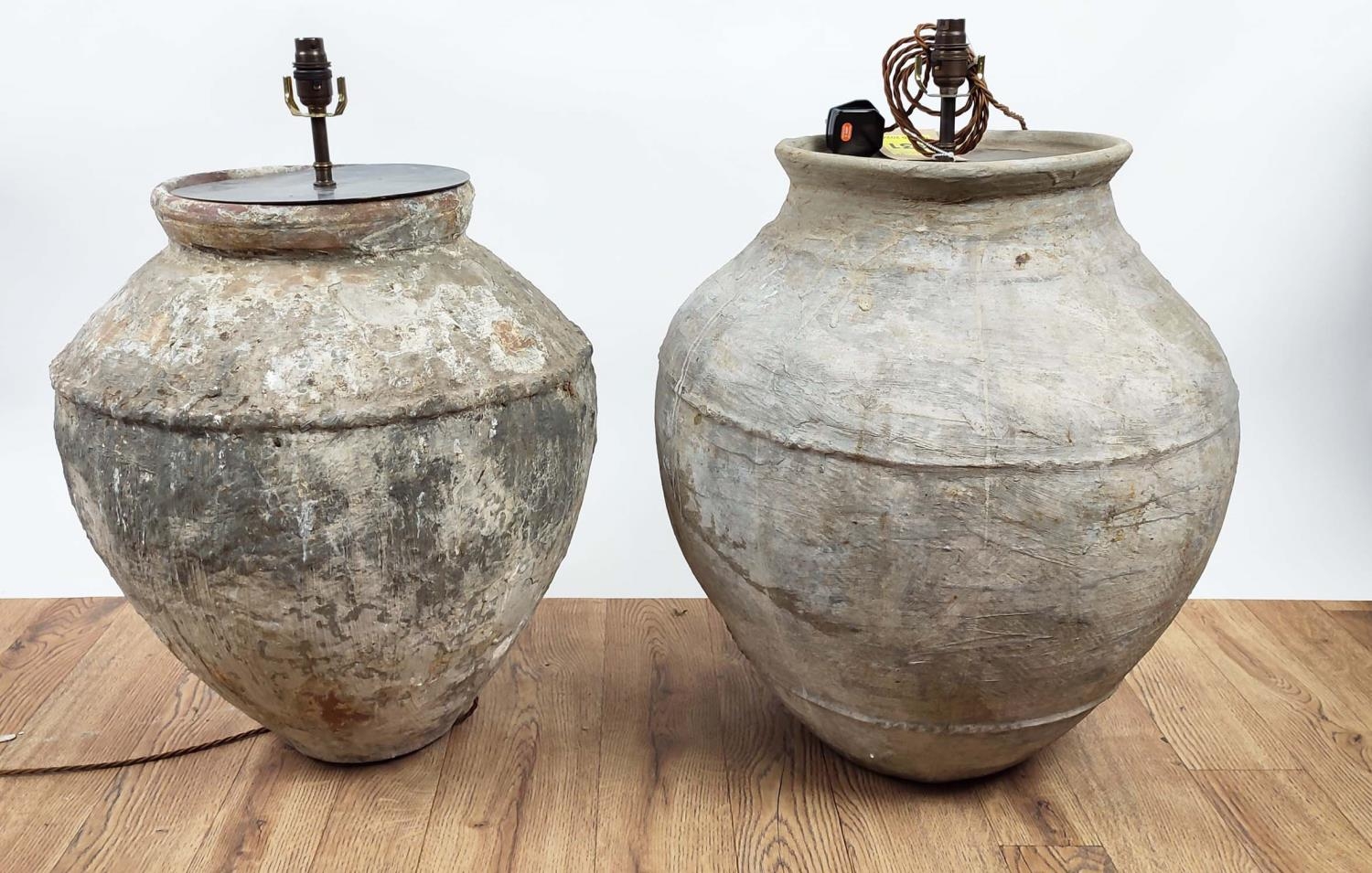 PAOLO MOSCHINO ARCHAIC WATER JAR TABLE LAMPS, a set of two, 65cm H at tallest. (2) - Image 2 of 26