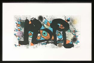 JOAN MIRO (192801982), 'Miro Sculpture' lithograph, signed in the stone, framed, published Maeght