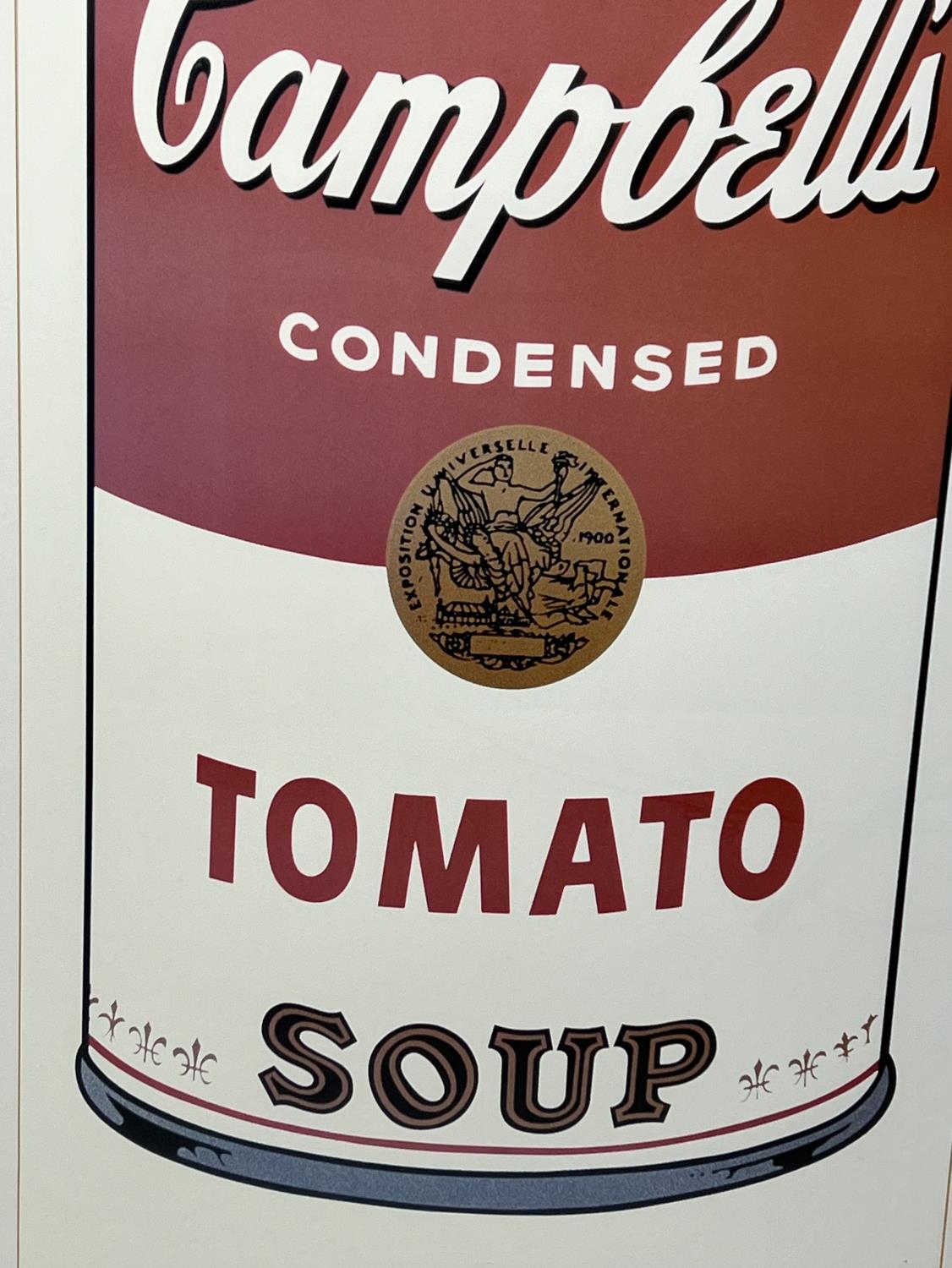 AFTER ANDY WARHOL 'Campbells Tomato Soup', off set lithograph, 116cm x 81cm, framed. - Image 6 of 8
