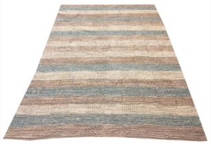 NATURAL JUTE FLATWEAVE CARPET, 272cm x 183cm.