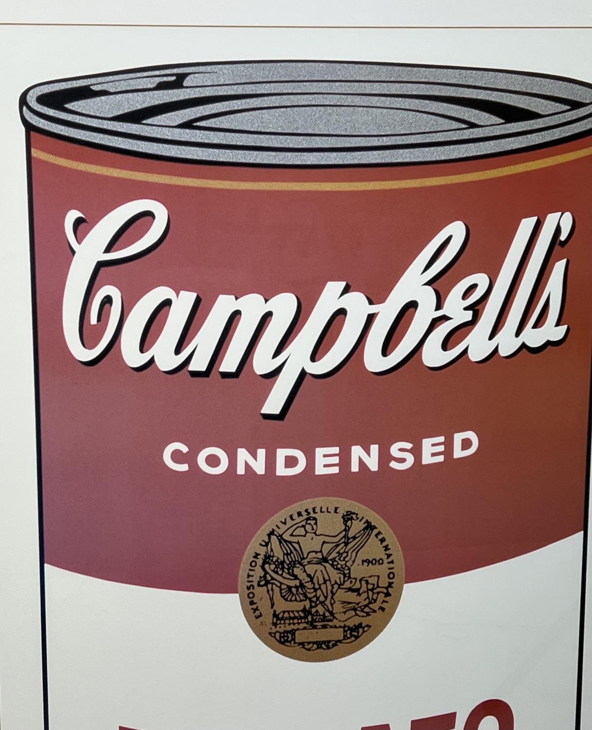 AFTER ANDY WARHOL 'Campbells Tomato Soup', off set lithograph, 116cm x 81cm, framed. - Image 7 of 8