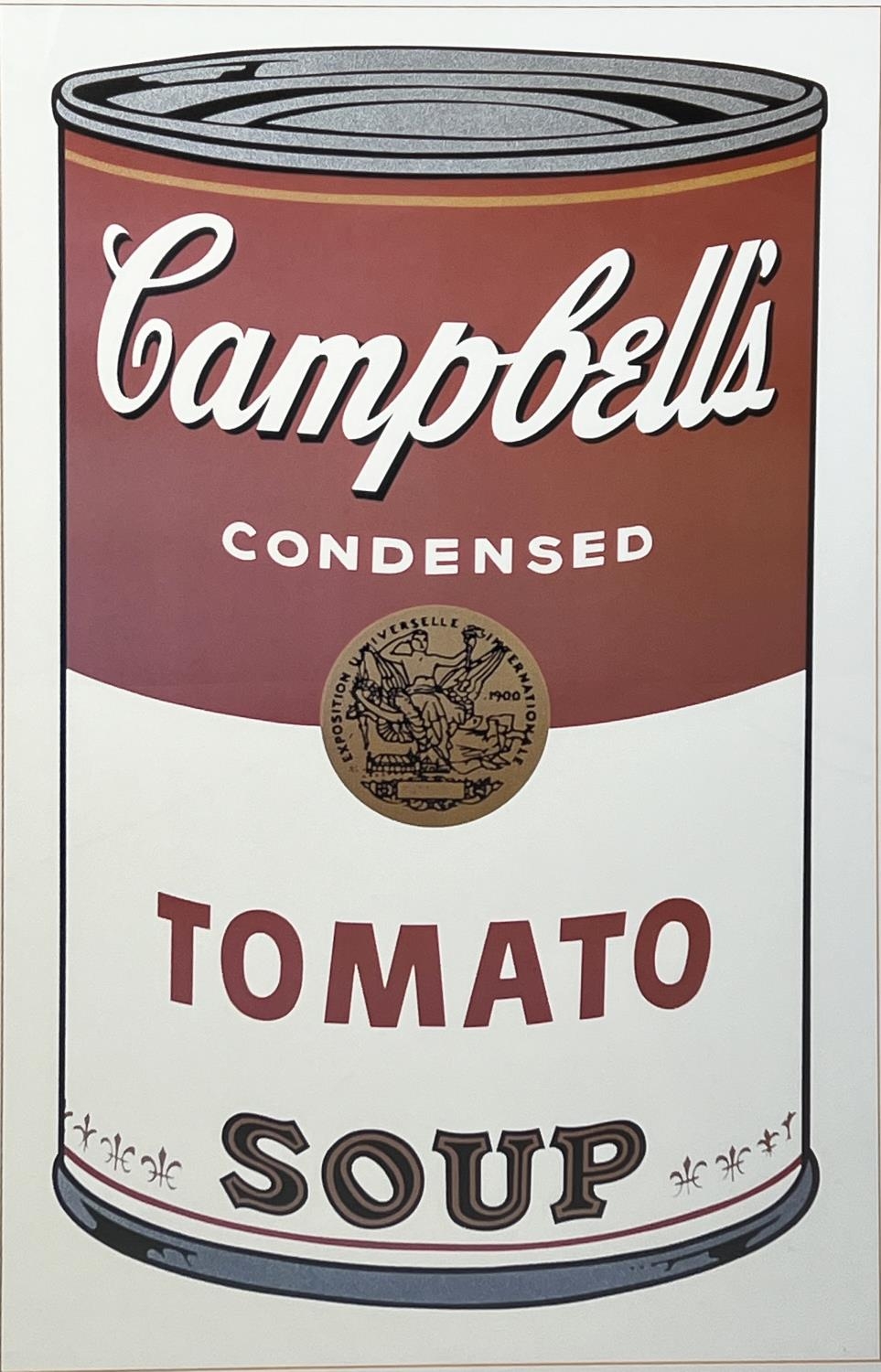 AFTER ANDY WARHOL 'Campbells Tomato Soup', off set lithograph, 116cm x 81cm, framed. - Image 3 of 8