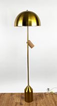 VICO MAGISTRETTI INSPIRED FLOOR LAMP, gilt metal, 154cm H approx.