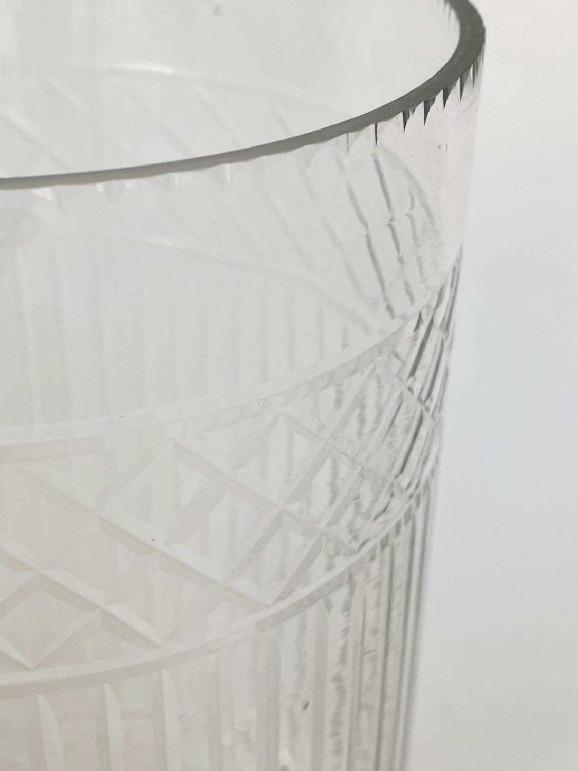 STORM LANTERNS, Regency style, cut glass, 40cm H x 15cm diam. (2) - Image 8 of 9