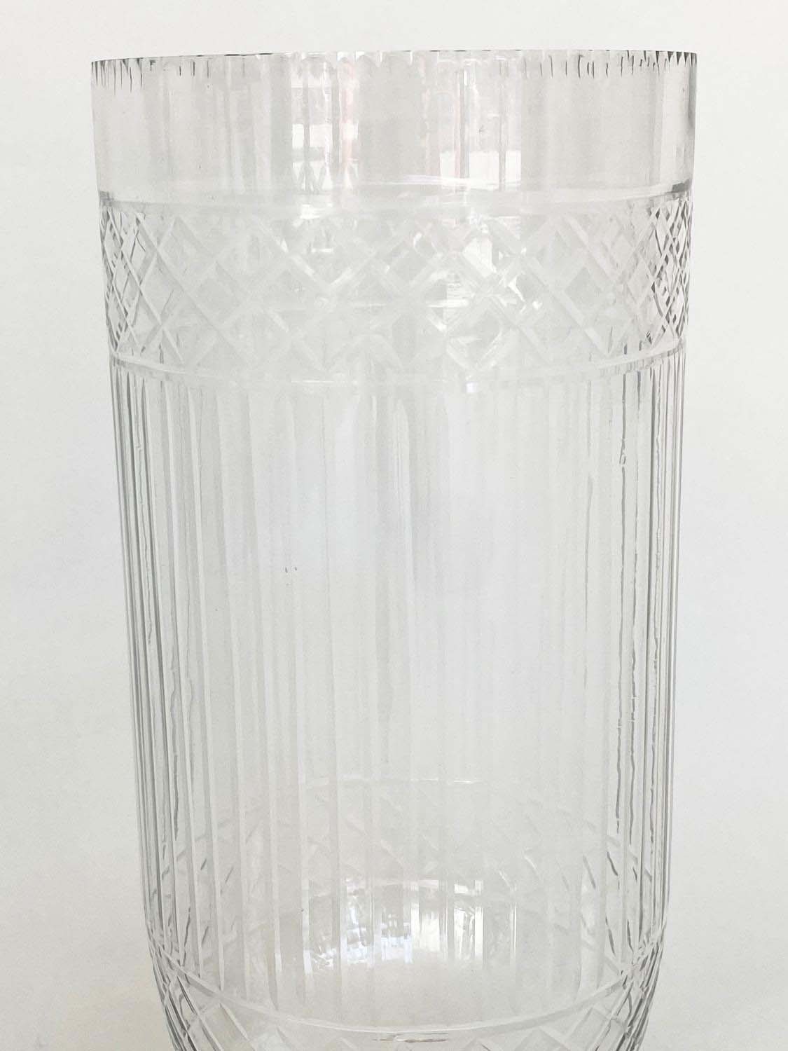 STORM LANTERNS, Regency style, cut glass, 40cm H x 15cm diam. (2) - Image 7 of 9