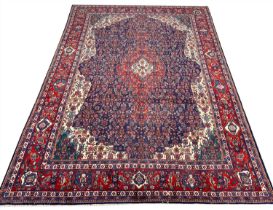 FINE PERSIAN TABRIZ HERATI DESIGN CARPET, 315cm x 222cm.